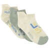 Lot de 3 paires de chaussettes courtes fantaisie garçon