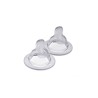 Lot de 2 tétines anatomique en silicone débit X 6M+
