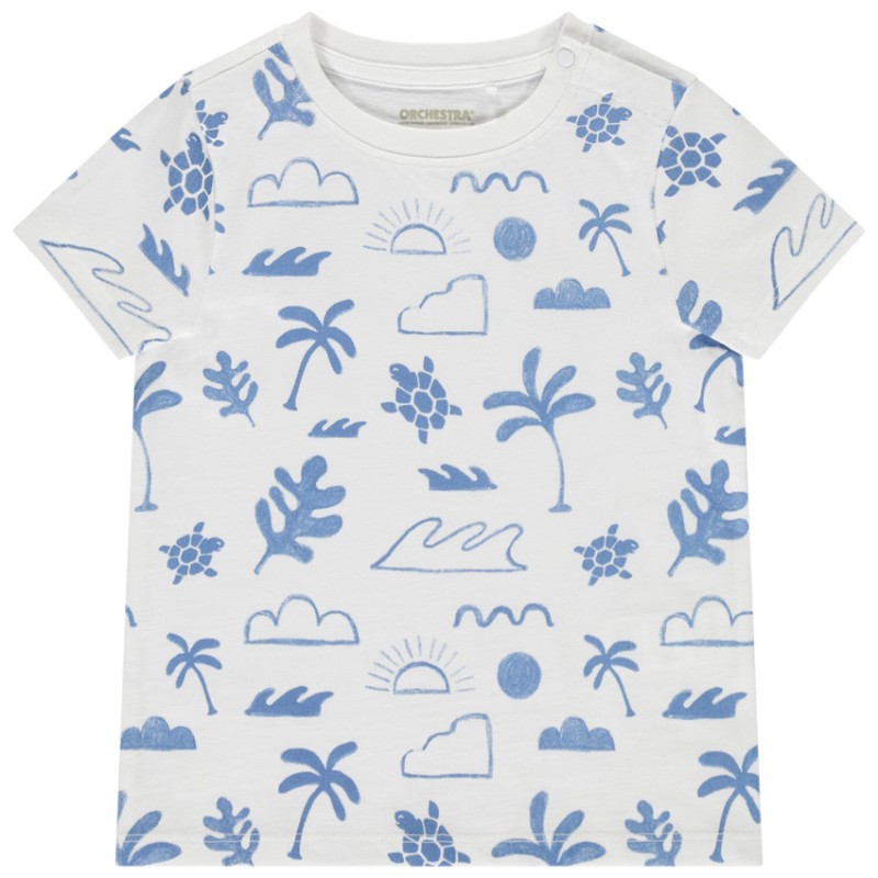 T-shirt manches courtes imprimé fantaisie pour bébé garçon