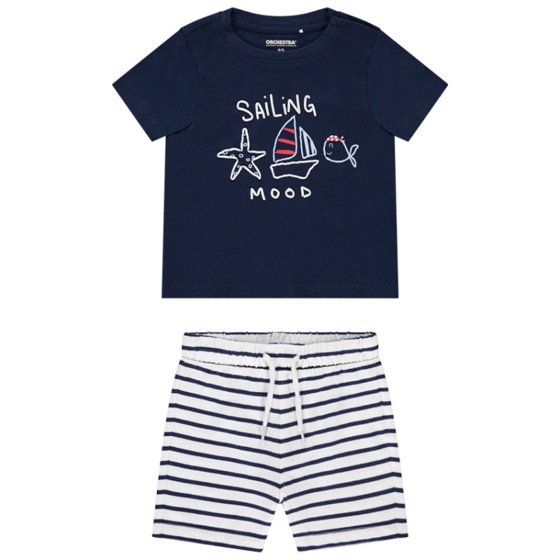 Ensemble 2 pièces à motifs marins pour bébé garçon