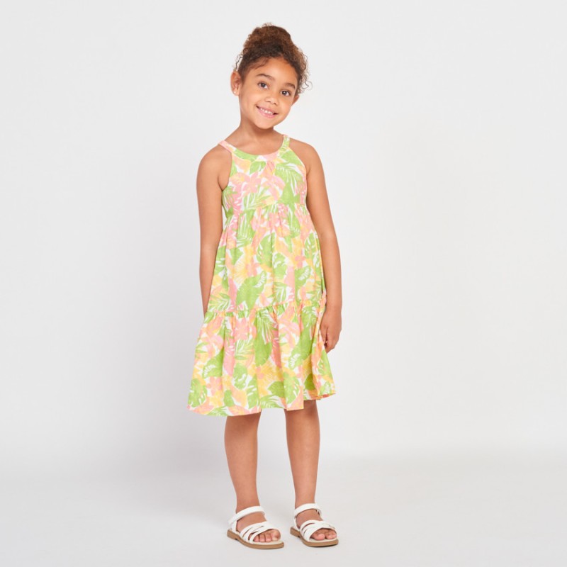 Robe longue imprimé exotique fille