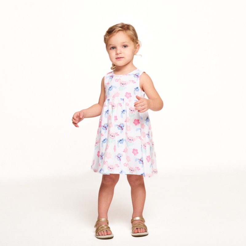 Robe sans manches imprimé Stitch & Angel Disney pour bébé fi
