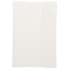 Matelas à langer effet matelassé 67 x 44 cm blanc