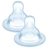 Lot de 2 tétines en silicone - Débit 3 rapide