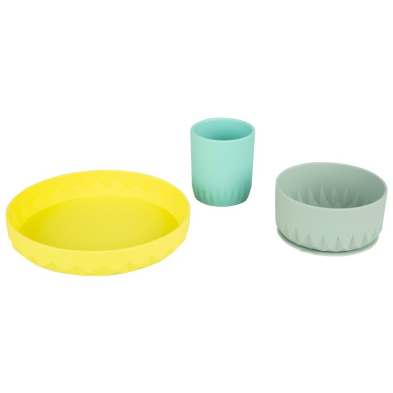 Set repas en silicone 3 pcs - Origami