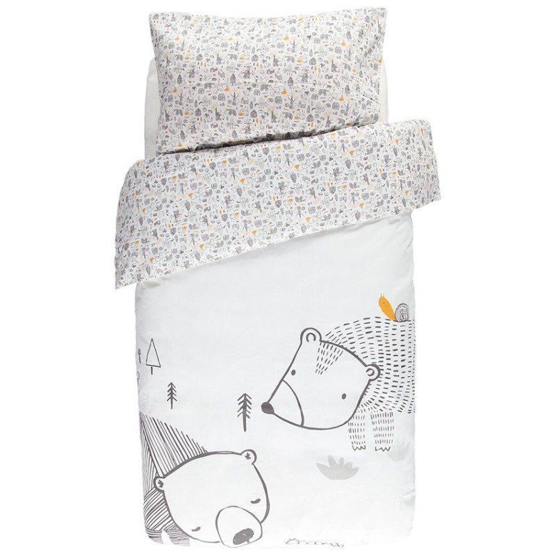 Parure de lit avec housse de couette et taie d'oreiller Nos 