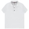 Polo manches courtes uni en coton piqué garçon