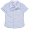 Chemise manches courtes à poche plaquée