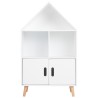 Bibliothèque en forme de maison avec 2 portes