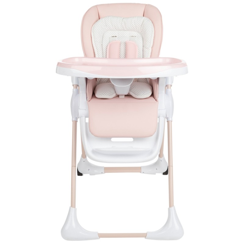 Chaise haute réglable Jude 0+ rose