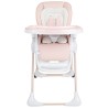Chaise haute réglable Jude 0+ rose
