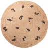 Tapis de chambre rond en jute Nos Petits Amis 100cm