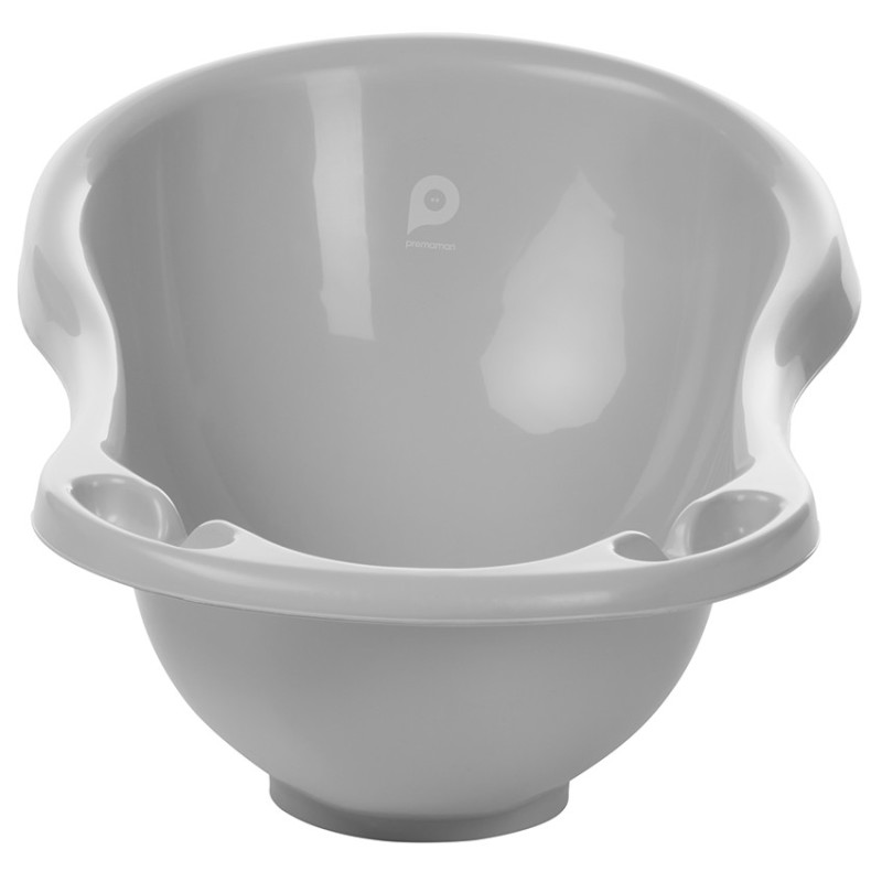 Baignoire avec bouchon Popotam 2.0 gris