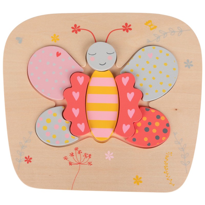 Puzzle en bois papillon 8 pièces