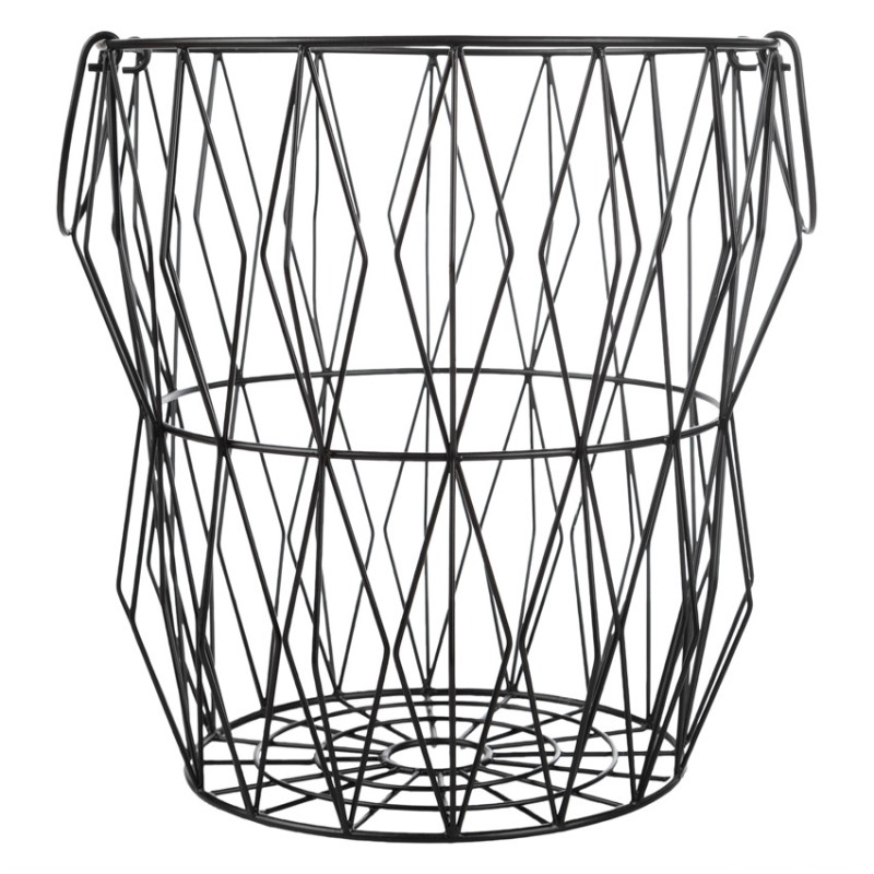 Panier de rangement en métal