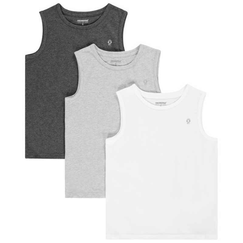 Lot de 3 maillots de corps sans manches garçon