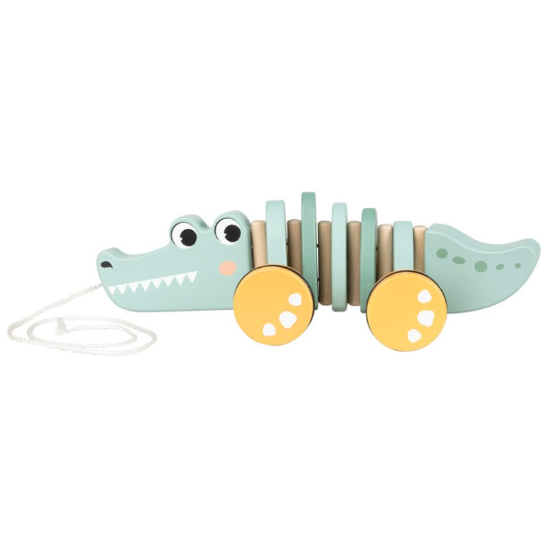 Crocodile à tirer - Multicolore