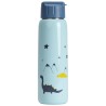 Gourde en métal Mes amis les dinos avec paille 380 ml