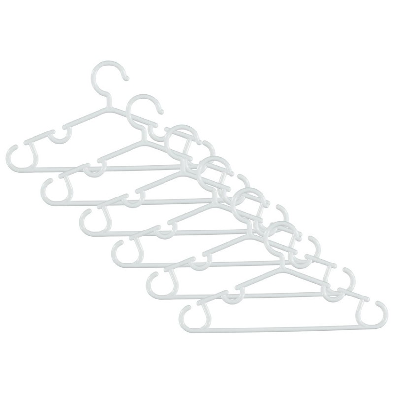 Lot de 6 cintres - Blanc