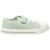 Baskets basses en toile avec lacets élastiques et velcro gar