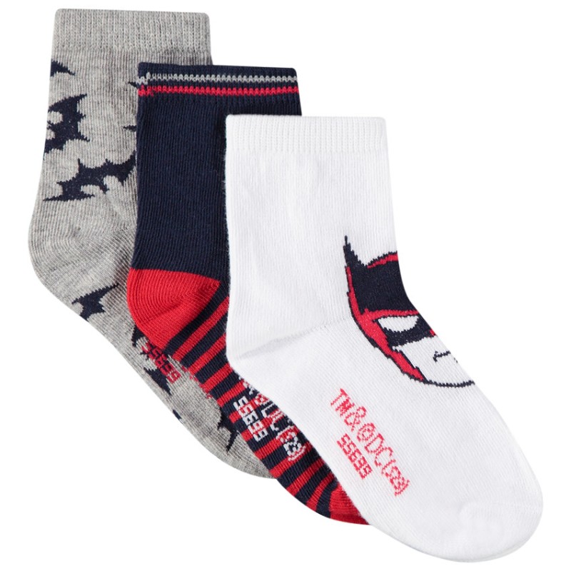 Lot de 3 paires de chaussettes Batman Warner garçon