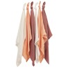 Lot de 6 langes en coton 70 x 70 cm