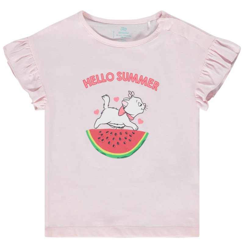 T-shirt manches courtes print Marie Disney et sequins pour b