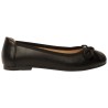Ballerines noires en simili cuir avec nœud fille