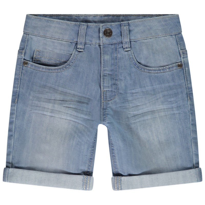 Bermuda en denim uni garçon