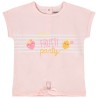T-shirt manches courtes forme boîte en jersey avec print pou