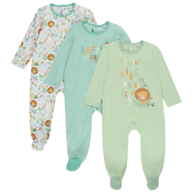 Lot de 3 dors-bien en jersey pour bébé garçon - Ouvertures d
