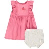 Ensemble 2 pièces robe + bloomer imprimé pour bébé fille