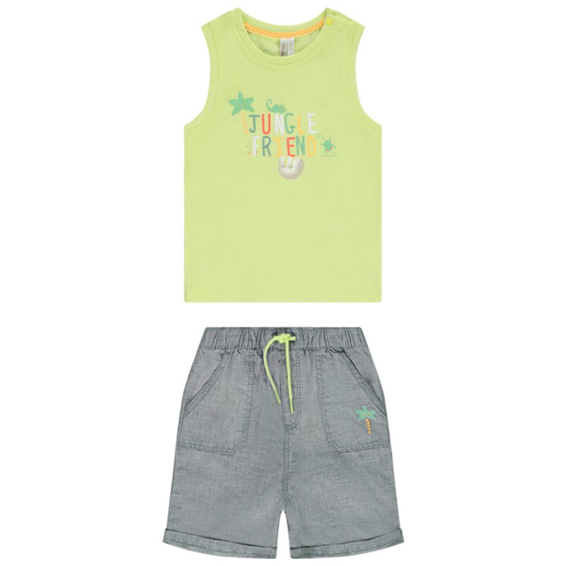 Ensemble 2 pièces print jungle pour bébé garçon