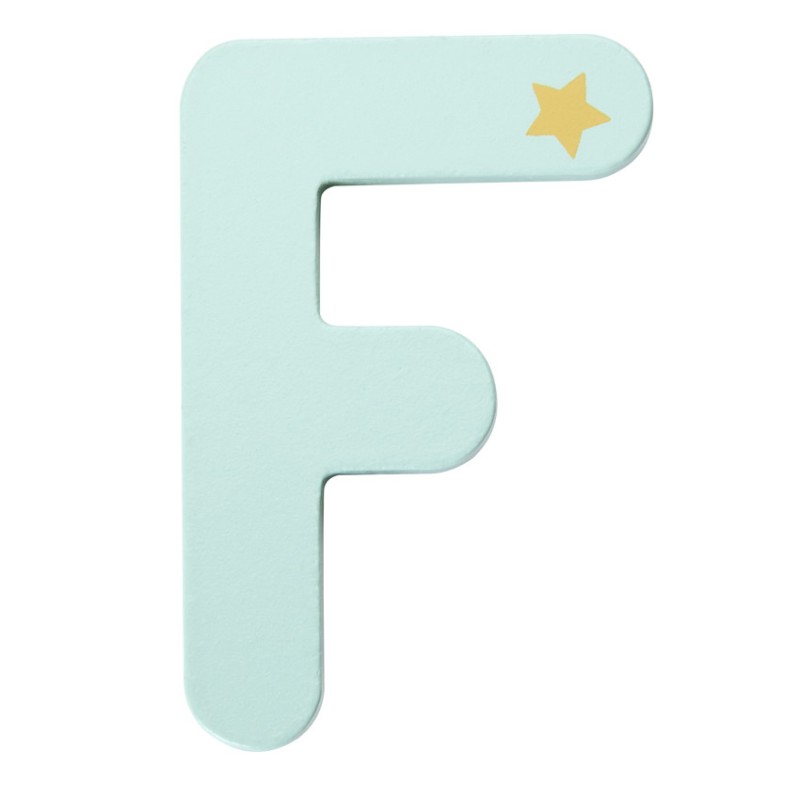 Lettre décorative en bois F