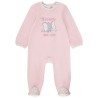 Dors-bien en velours Dumbo Disney pour bébé fille avec ouver