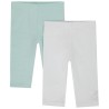Lot de 2 corsaires unis avec fleurs dorées pour bébé fille