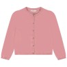 Gilet en tricot uni et lurex fille