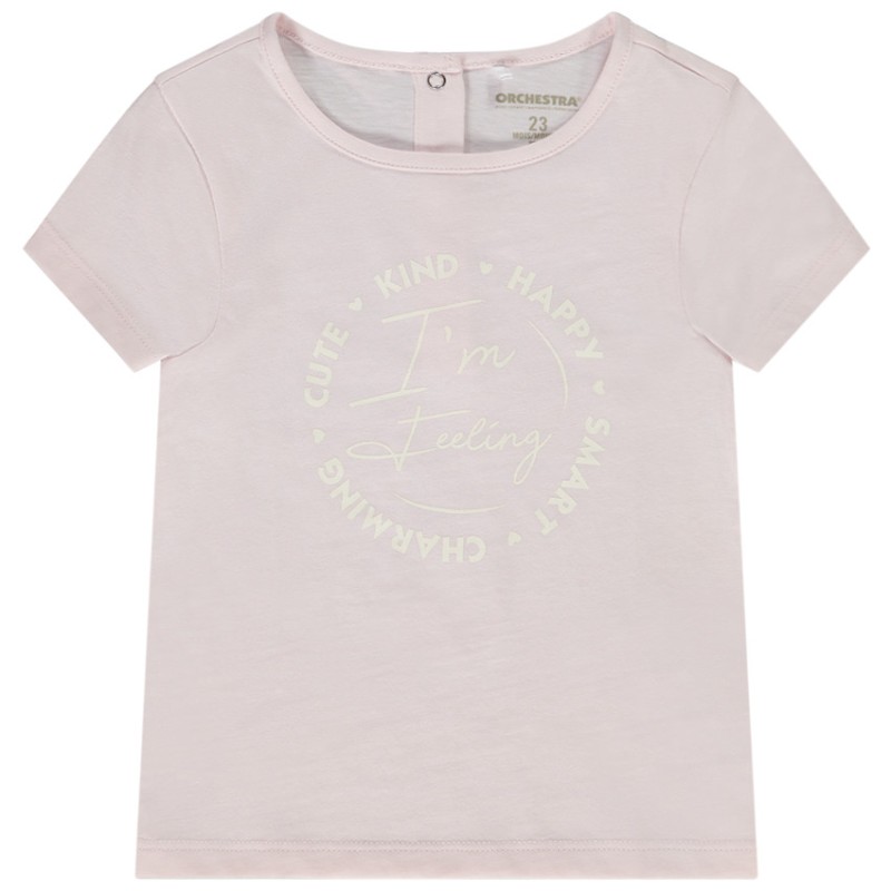 T-shirt manches courtes print fantaisie pour bébé fille