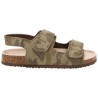 Sandales velcro imprimé camouflage garçon
