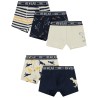 Lot de 5 boxers Dinosaure garçon