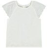 T-shirt manches courtes en broderie anglaise pour bébé fille
