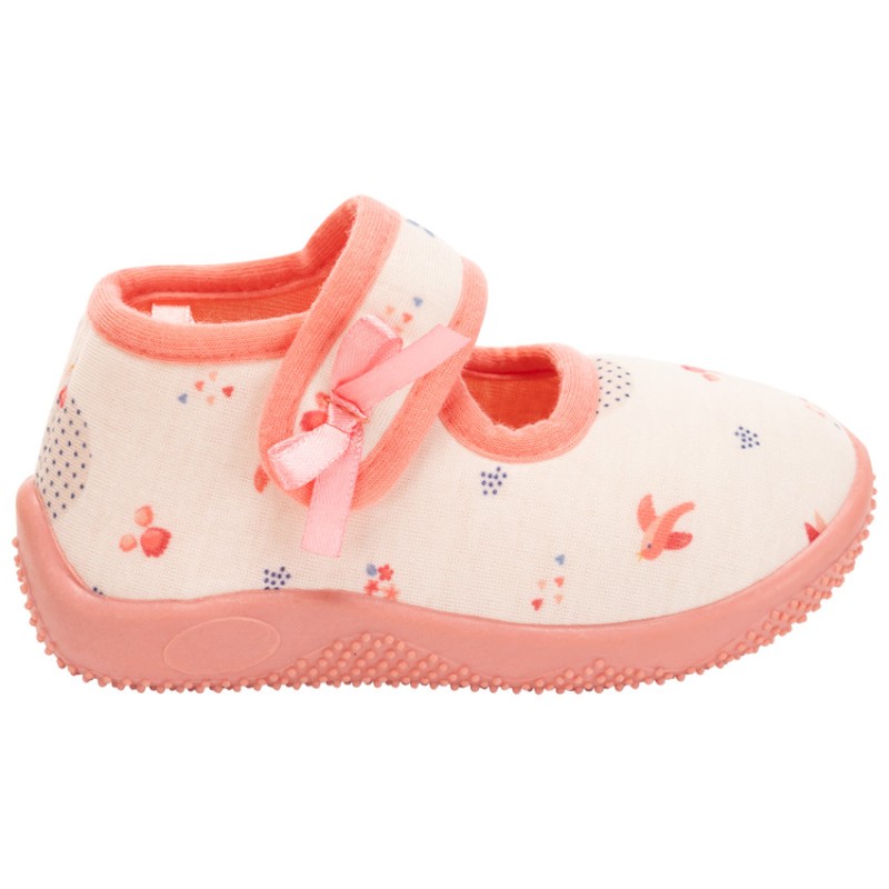 Chaussons babies imprimé fantaisie pour bébé fille