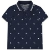 Polo manches courtes imprimé fantaisie pour garçon