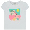 T-shirt manches courtes print fantaisie fille