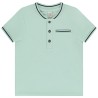 Polo manches courtes uni à col teddy pour bébé garçon
