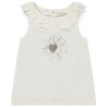 Débardeur col volanté et print en sequins pour bébé fille