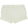 Short uni en éponge avec volants + nœud pour bébé fille