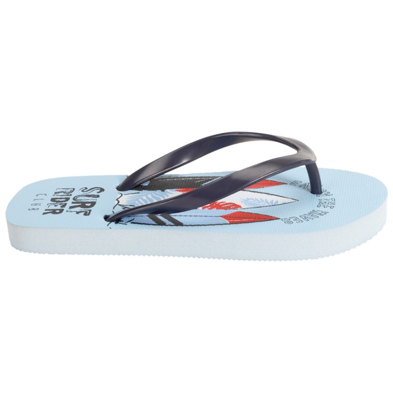 Tongs print surf garçon avec lanière selon l'âge