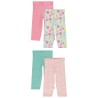 Lot de 4 leggings fantaisie fille