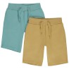 Lot de 2 bermudas unis garçon